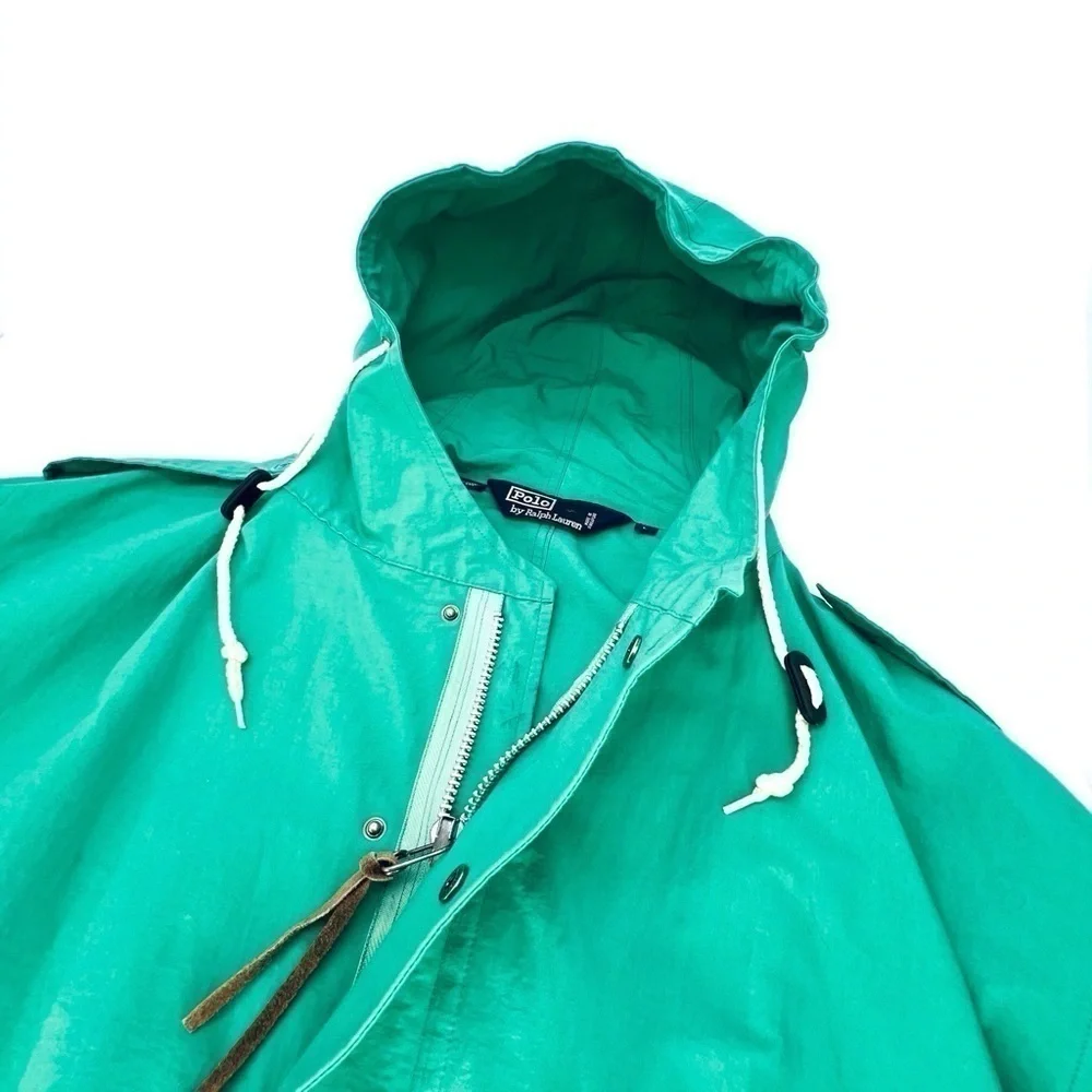Vintage Polo Ralph Lauren Sailing Jacket Men’s Size Large Green Preppy 90s EUC
